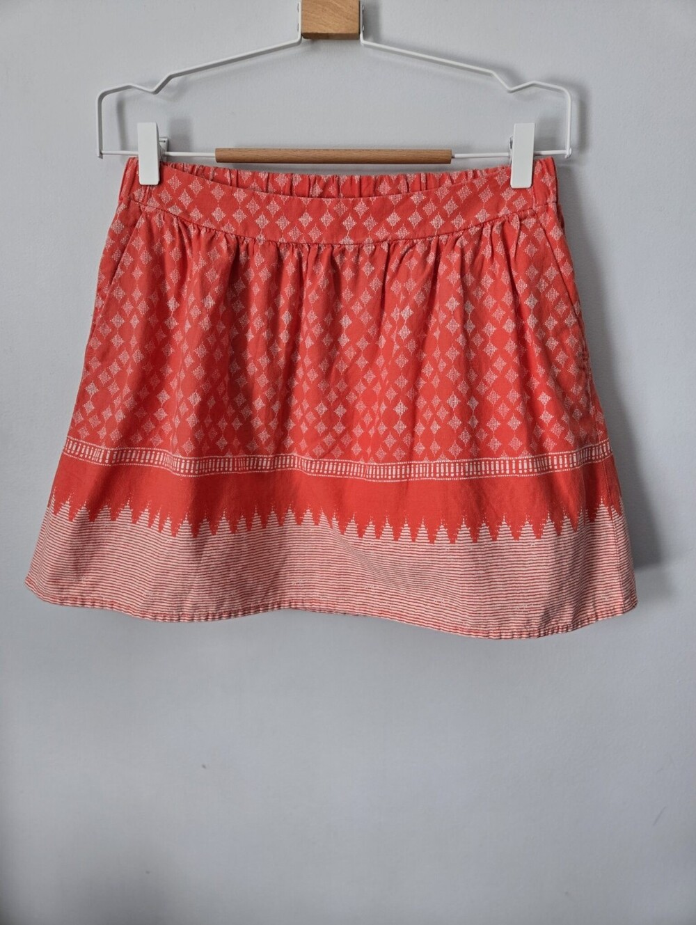 OLD NAVY Coral-Patterned 100% Cotton Mini Skirt